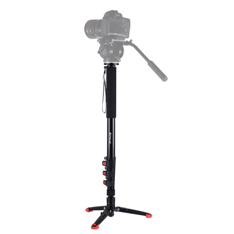 PULUZ Upgraded Telescoping Aluminum-Magnesium Monopod with Support Base Bracket