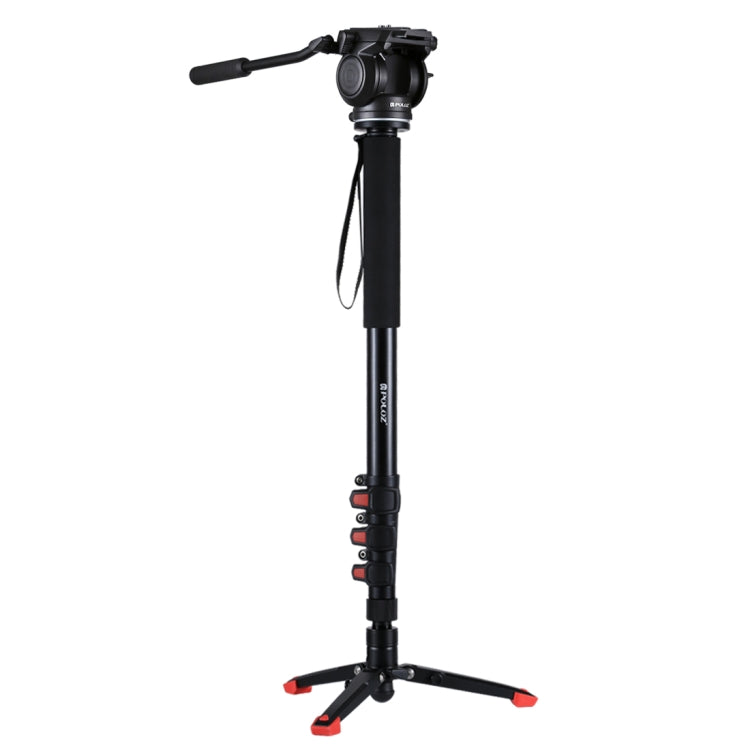 Telescoping Aluminum-magnesium Alloy Monopod with Fluid Head