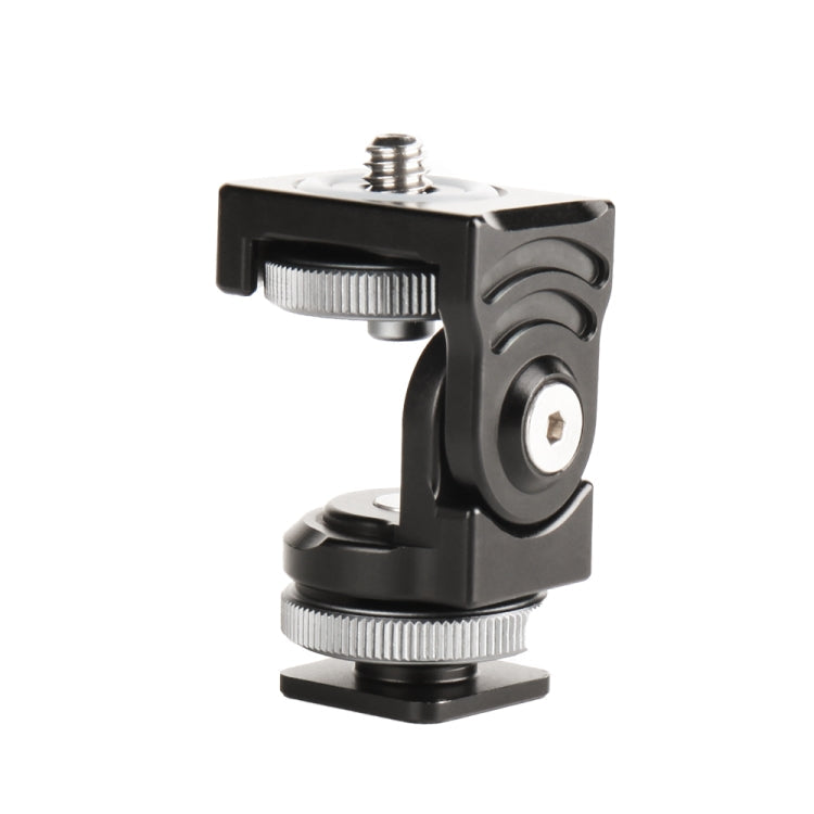 PULUZ Panorama Damping Two-dimensional Hot Shoe Head Multi-function Bracket with Universal Mounting