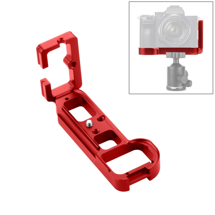 PULUZ L-Shape Bracket with 1/4 inch Quick Release Base for Sony A7R / A7 / A7S (Red)