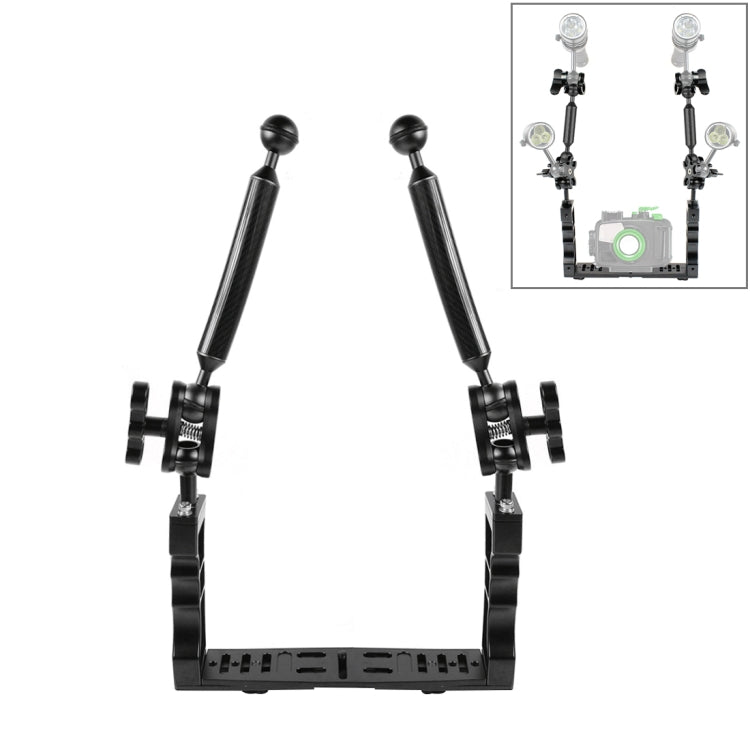 PULUZ Underwater Camera Stabilizer Kit with Dual Handles and Floating Arms
