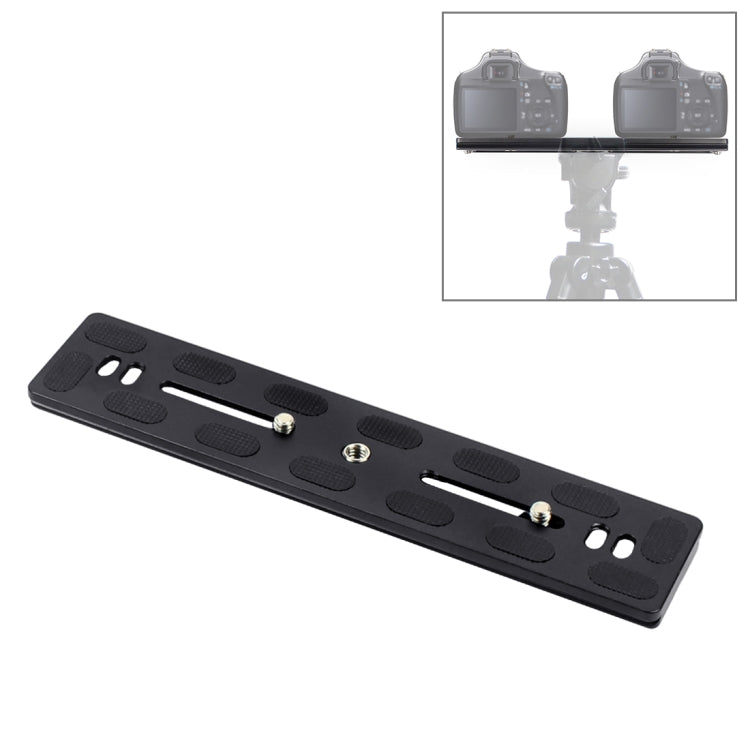 PULUZ 200mm Aluminum-magnesium Quick Release Plate QR Clamp for Benro B3 / J2 / J3 Tripod Ball Head
