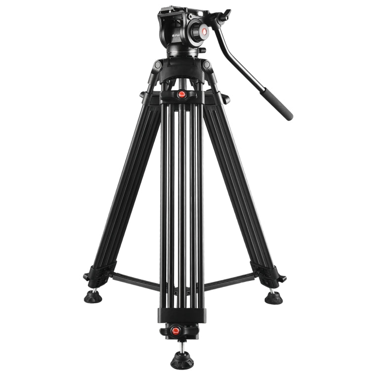 Professional Heavy Duty Video Camcorder Aluminum Alloy Tripod with Fluid Drag Head