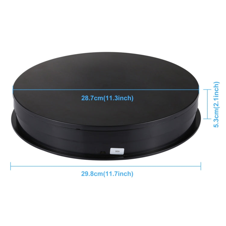 Electric Rotating Display Stand for Photography and Product Showcase (Black, 5-10kg Load Capacity)