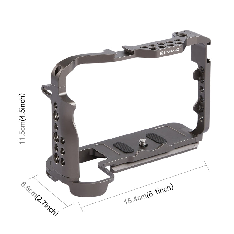 PULUZ Video Camera Cage Stabilizer without Handle for Canon EOS R5 / EOS R6 (Bronze)