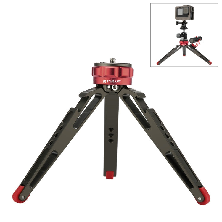 PULUZ Desktop Vlogging Live Tripod Holder with Cold Shoe Bases for DSLR & Digital Cameras