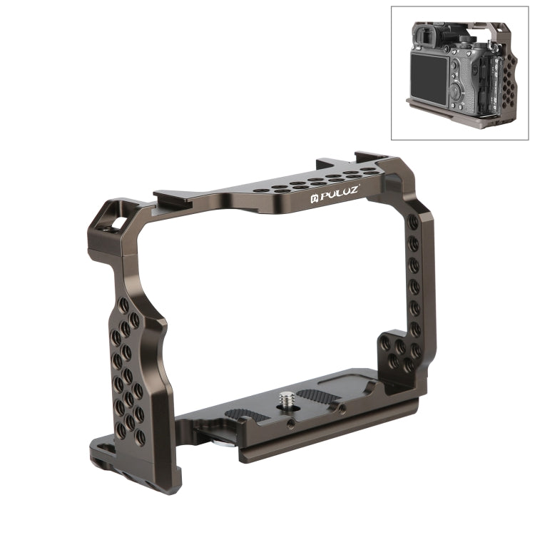 PULUZ Video Camera Cage Stabilizer for Sony A7 III & A7R III, without Handle - Bronze