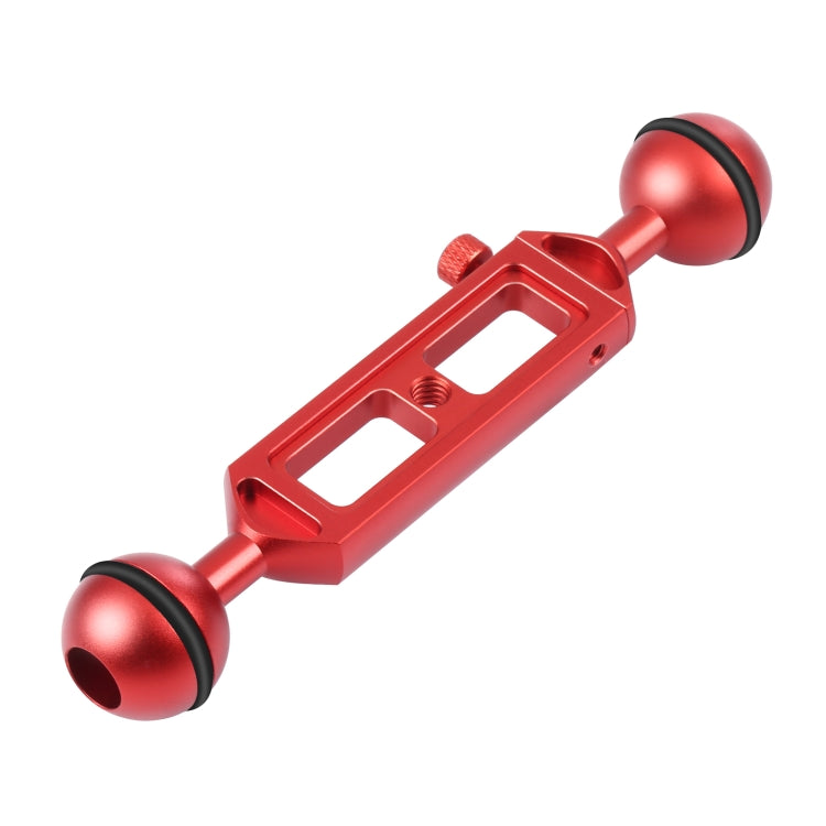 Adjustable 7.9 inch Aluminum Alloy Dual Balls Arm for Diving