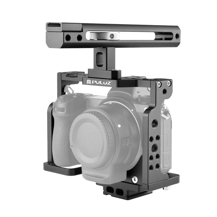PULUZ Video Camera Cage Filmmaking Rig with Handle for Nikon Z6 / Z7 (Black)