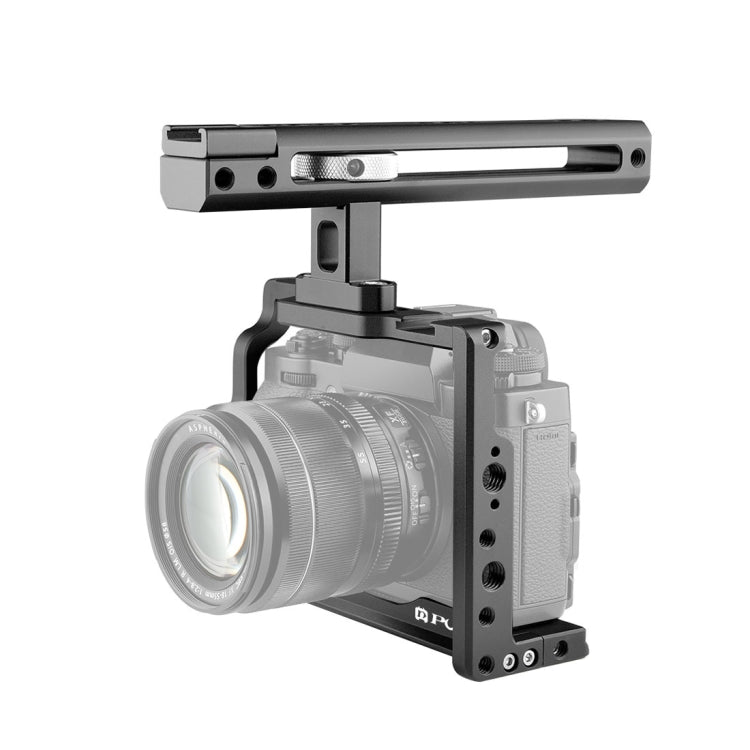 PULUZ Video Camera Cage Filmmaking Rig with Handle for FUJIFILM XT2 / XT3 (Black)