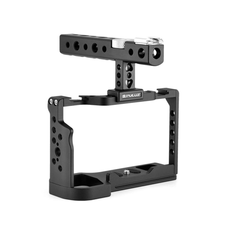 PULUZ Video Camera Cage Filmmaking Rig with Handle for Sony Alpha 7C (Black)
