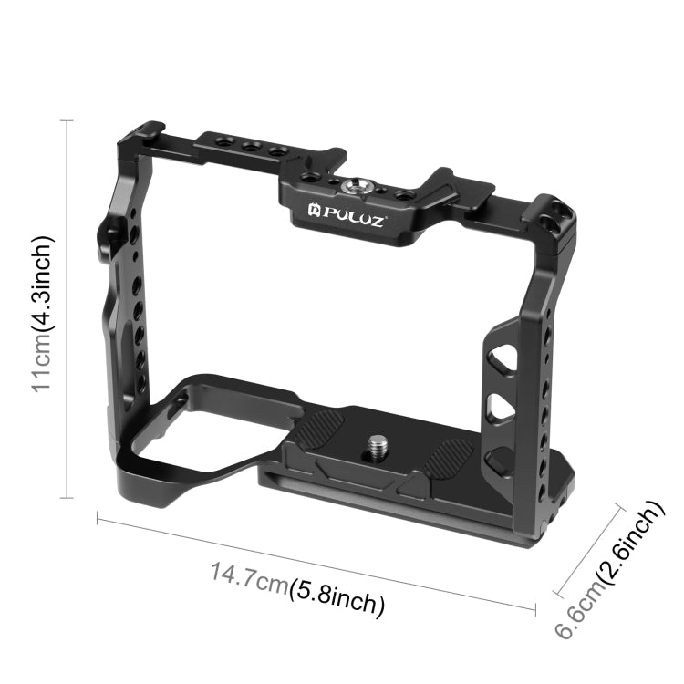 PULUZ Metal Camera Cage Stabilizer Rig for Sony A7 Series (Black)