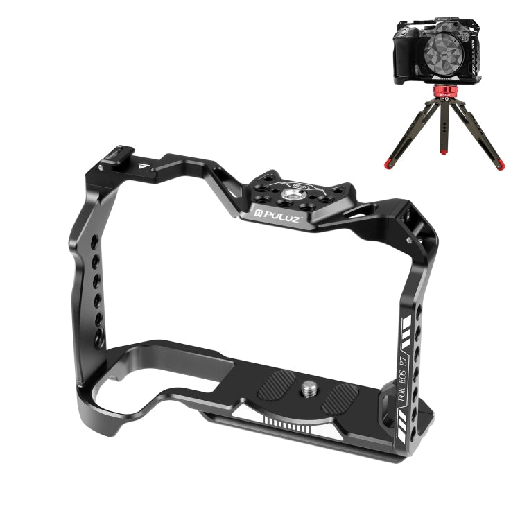 PULUZ Metal Camera Cage Stabilizer Rig for Canon EOS R7 (Black)