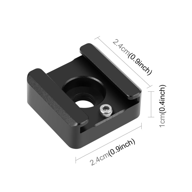 PULUZ Expand Cold Shoe Mount Adapter for Microphones and Flash Lights