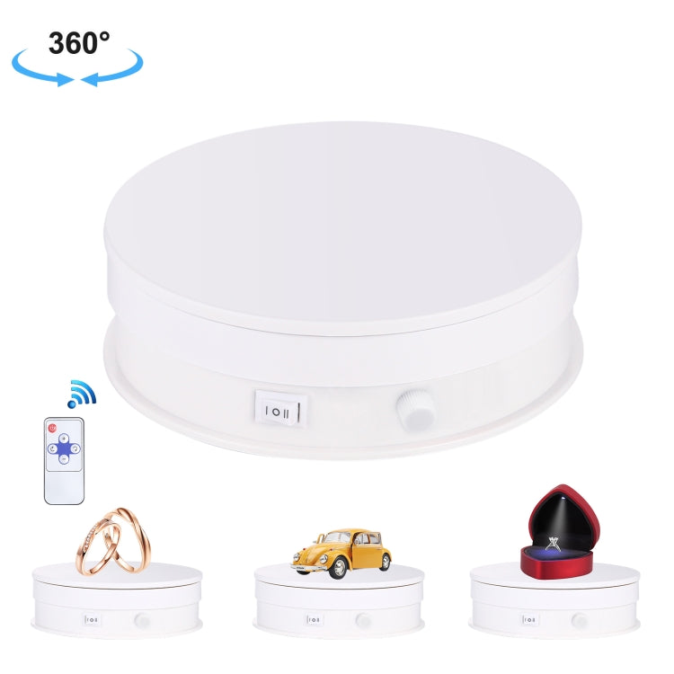 PULUZ 15cm White Rotating Turntable Display Stand, 3kg Load Capacity