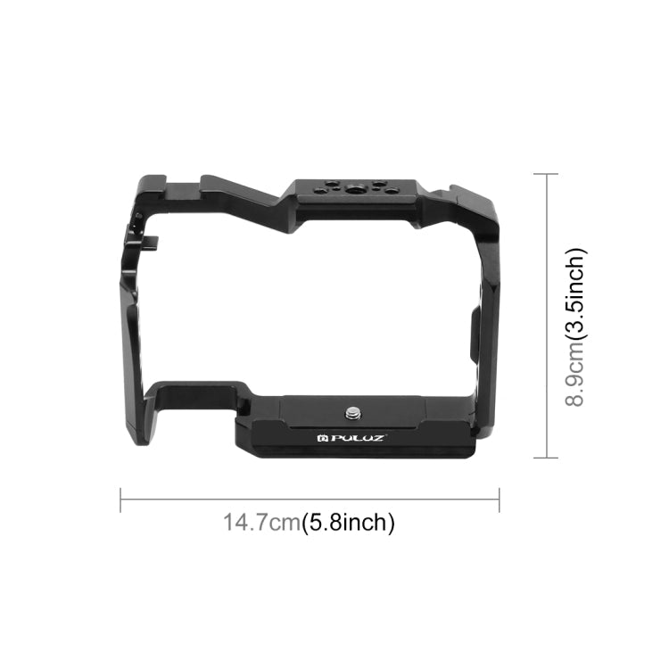 PULUZ Metal Camera Cage Stabilizer for Panasonic Lumix DC-S5 II / DC-S5 IIX (Black)