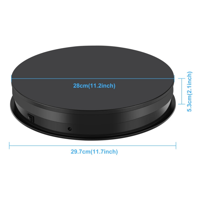 PULUZ 30cm Quiet Rotating Turntable Display Stand with Switch Control
