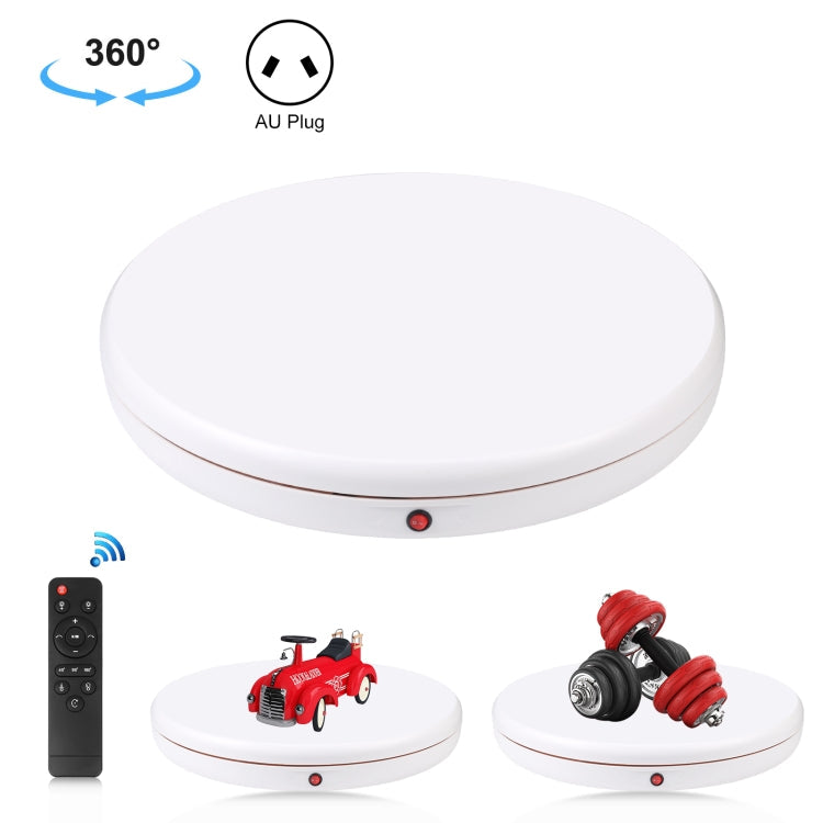 PULUZ 45cm Remote Control Rotating Display Stand, White, Load 100kg (AU Plug)