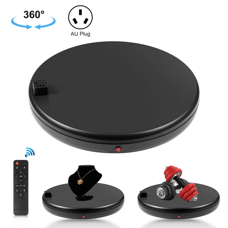 PULUZ 45cm Remote Control Rotary Display Stand with Power Socket, Black (AU Plug)