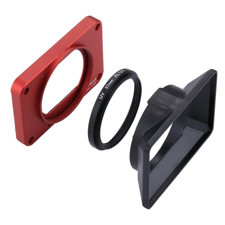 PULUZ Aluminum Alloy Front Panel and 37mm UV Filter Lens Kit for Sony RX0 / RX0 II
