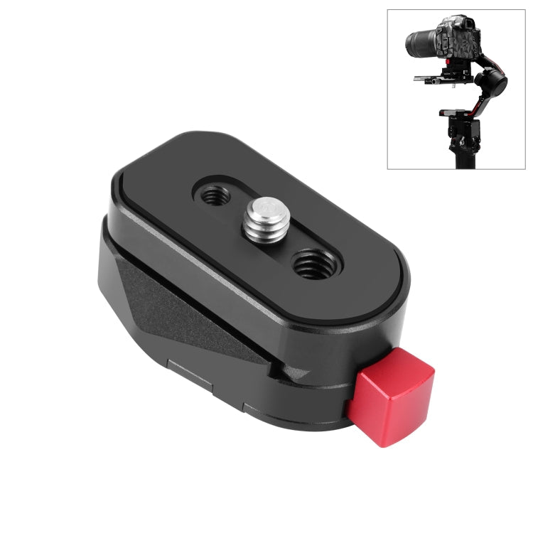 PULUZ Mini Monitor Magic Arm Quick Release Plate (Black) - Ultimate Convenience and Versatility