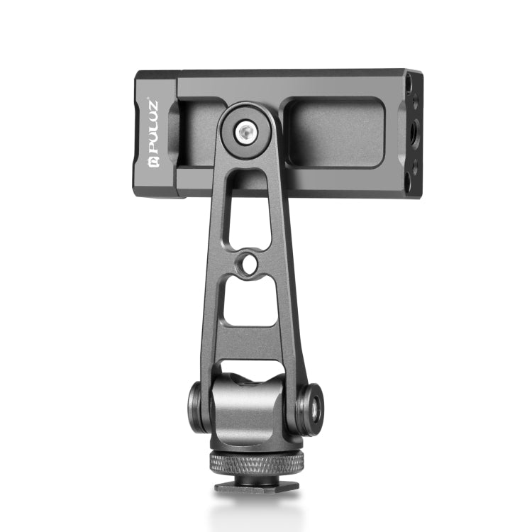 PULUZ Z-axis 360 Rotation Cold Shoes Phone Clamp Holder Bracket (Black)