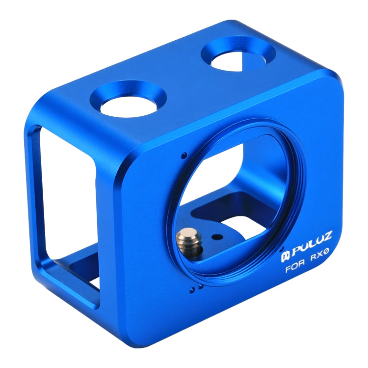 PULUZ Aluminum Alloy Protective Cage and Lens Accessories Kit for Sony RX0 (Blue)