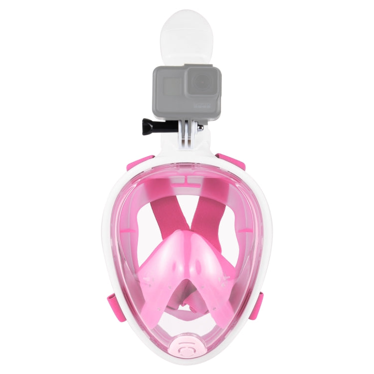 PULUZ 240mm Pink Full Face Snorkel Mask with GoPro Mount