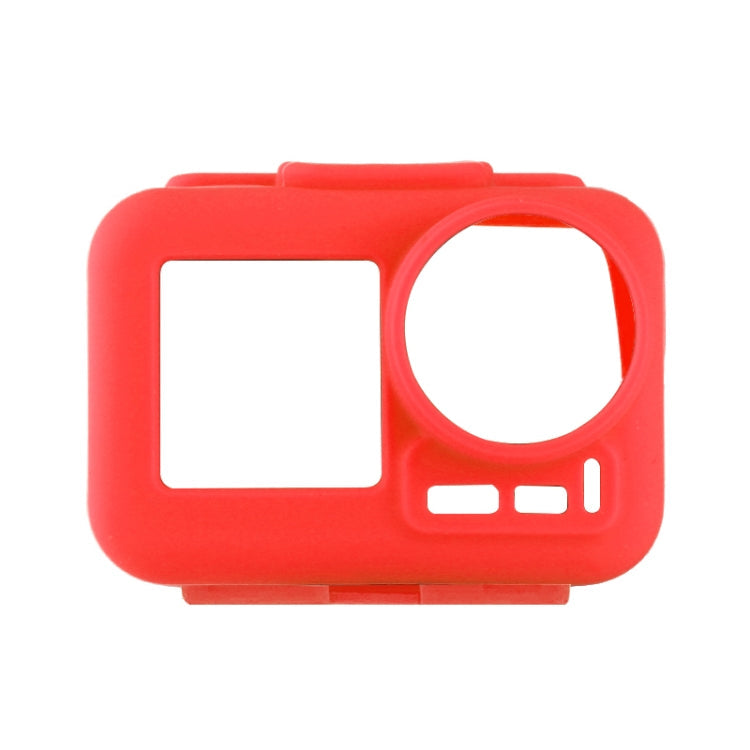 PULUZ Red Silicone Protective Case with Frame for DJI Osmo Action