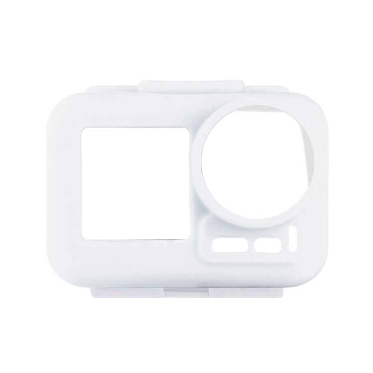 PULUZ Silicone Protective Case for DJI Osmo Action with Frame - White