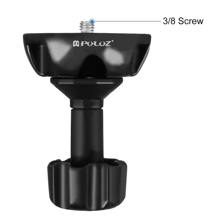 PULUZ 75mm Half Ball Flat to Bowl Adapter for Fluid Head Tripod DSLR Rig Camera, Metal Material - Enhance Your Tripod Setup