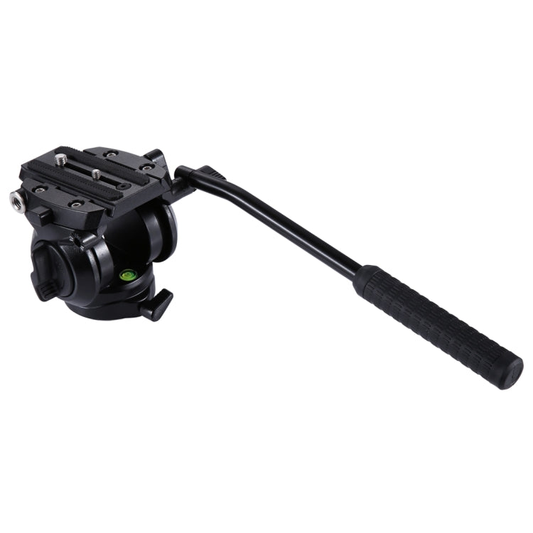 PULUZ Heavy Duty Video Camera Tripod with Fluid Drag Head and Sliding Plate for DSLR & SLR Cameras-Small Size (Black)