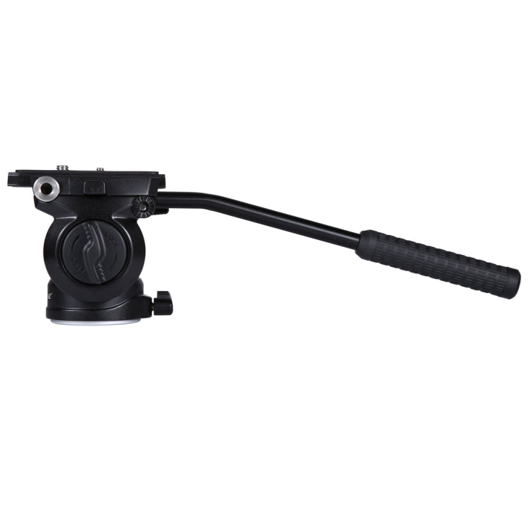 PULUZ Heavy Duty Video Camera Tripod with Fluid Drag Head and Sliding Plate for DSLR & SLR Cameras-Small Size (Black)