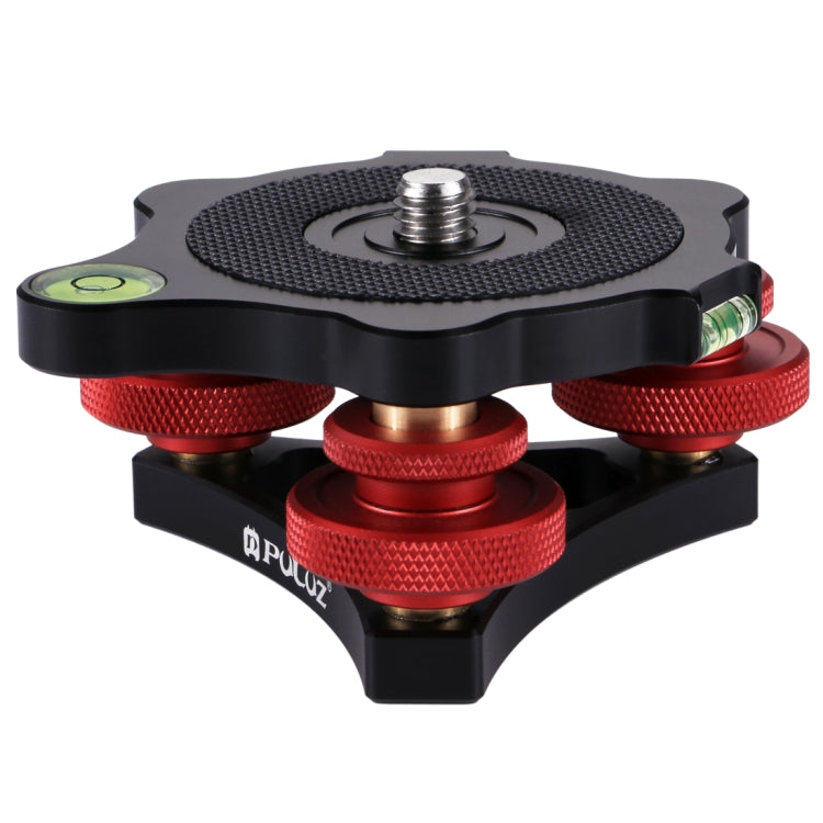 PULUZ Aluminum Alloy Leveling Base Ball Head for Camera Tripod