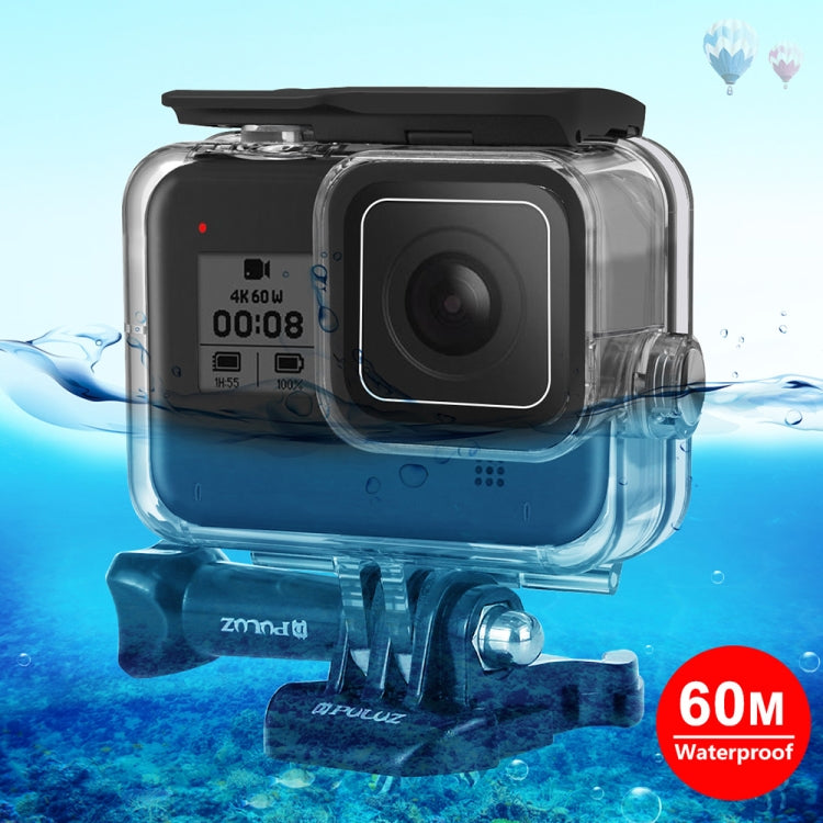 PULUZ 60m Underwater Depth Diving Case for GoPro HERO8 Black - Waterproof Camera Housing
