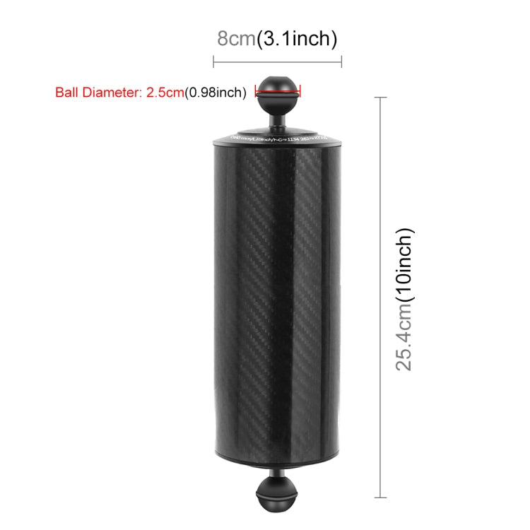 PULUZ 10.82 inch Carbon Fiber Floating Arm with Dual Balls