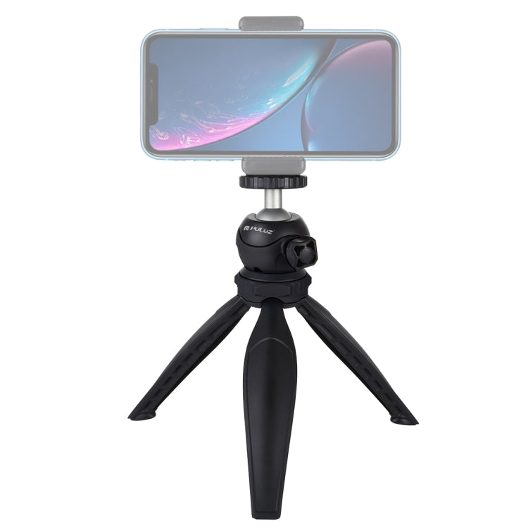 PULUZ 20cm Pocket Plastic Tripod Mount with 360 Degree Ball Head for Smartphones, GoPro, and DSLR Cameras (Black)
