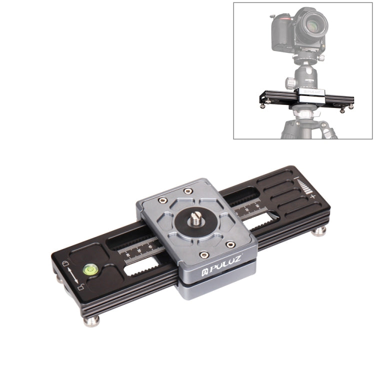 PULUZ Close-Up Shooting Desktop Fluid Drag Track Slider Aluminum Alloy Camera Stabilizer Rail