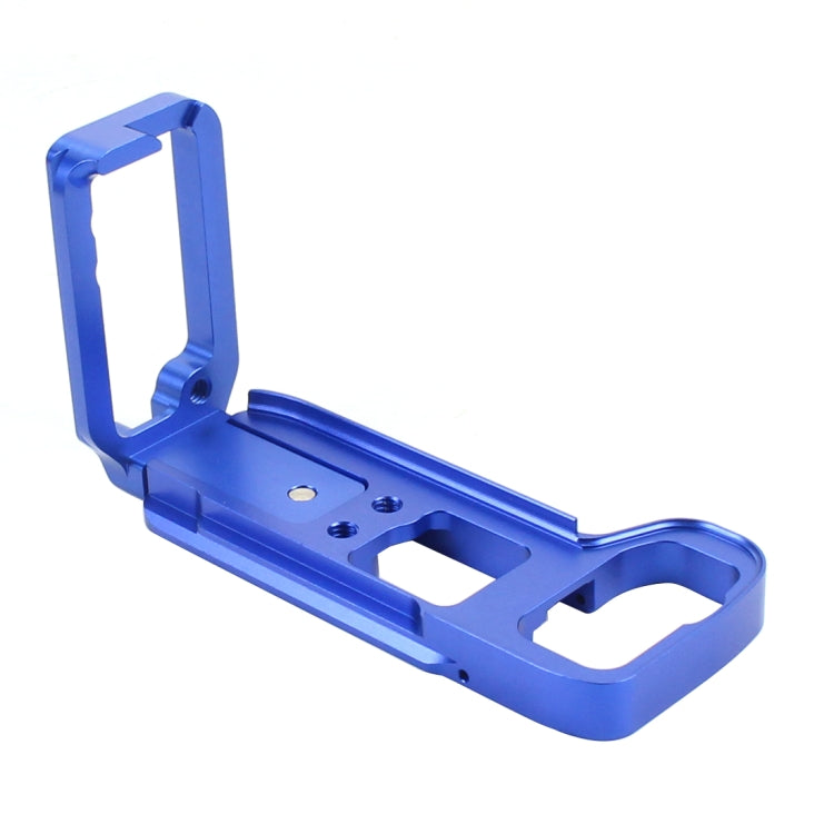 PULUZ 1/4 inch Vertical Shoot Quick Release L Plate Bracket Base Holder for Sony A9/A7 III/A7R III (Blue)
