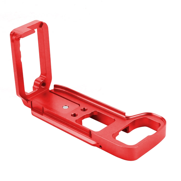 PULUZ 1/4 inch Vertical Shoot Quick Release L Plate Bracket Base Holder for Sony A9 (ILCE-9) / A7 III/ A7R III(Red)