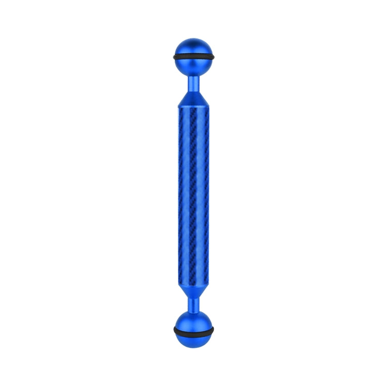 PULUZ 7 Inch Carbon Fiber Dual Ball Floating Arm for Underwater Photography (Blue)