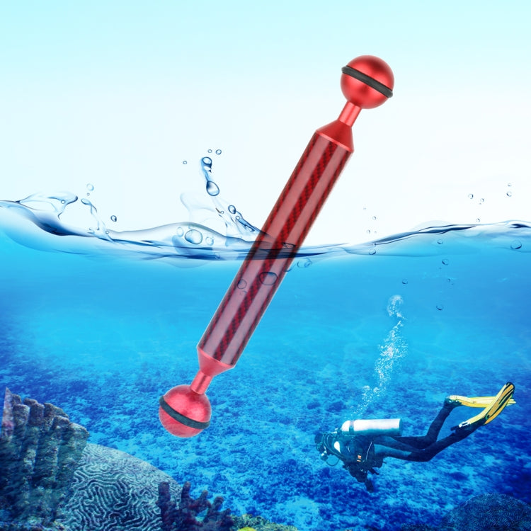 PULUZ 7 inch Carbon Fiber Floating Arm with Dual Balls for Underwater Photography