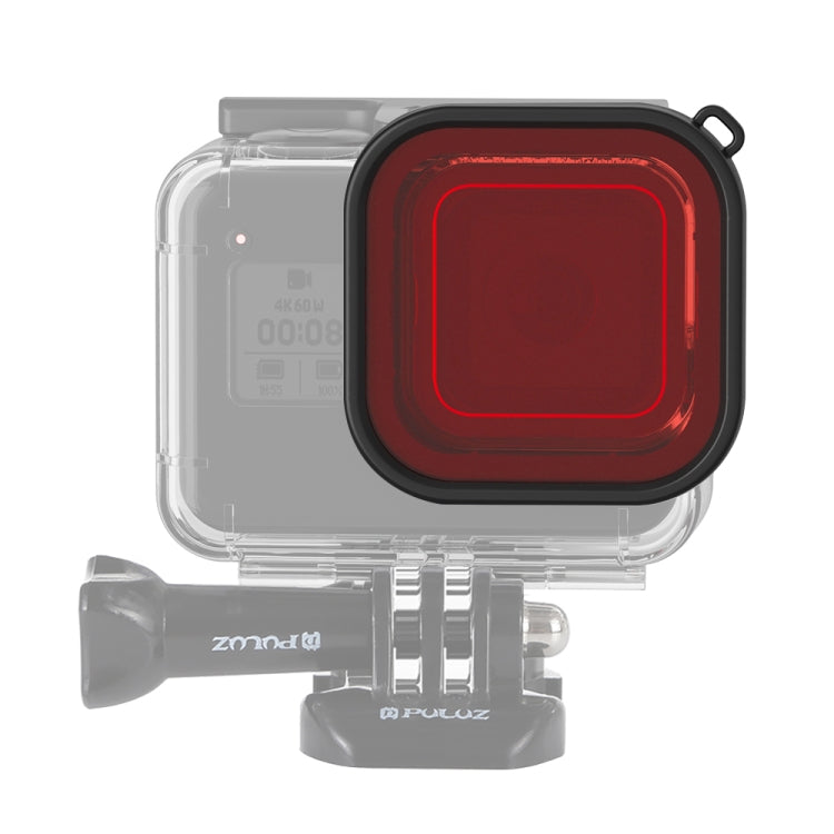 PULUZ Square Housing Diving Color Lens Filter for GoPro HERO8 Black - Enhance Your Underwater Footage