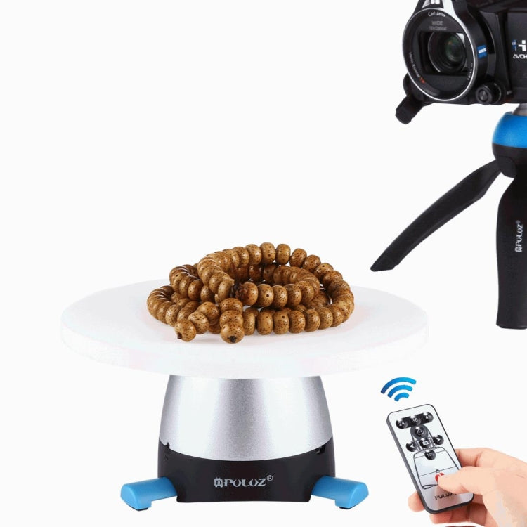 360 Degree Rotation Panoramic Tripod Head with Remote Control and Round Tray (Blue)