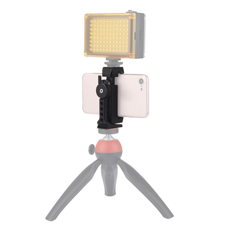 PULUZ 360° Rotating Universal Phone Clamp Holder Bracket for Enhanced Photography and Videography