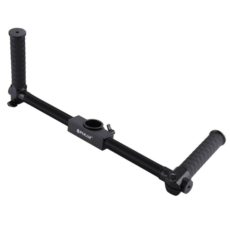 PULUZ Dual Handheld Grip Aluminum Tube Stabilizer with 3-Axis Compatibility