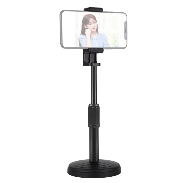 Adjustable PULUZ Round Base Desktop Holder Mount with Phone Clamp