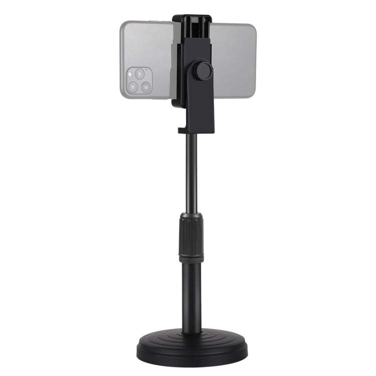 Adjustable PULUZ Round Base Desktop Holder Mount with Phone Clamp