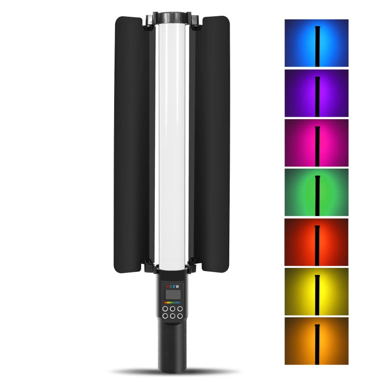 PULUZ 122 LEDs Handheld Stick Light with RGB Fill and Barndoor