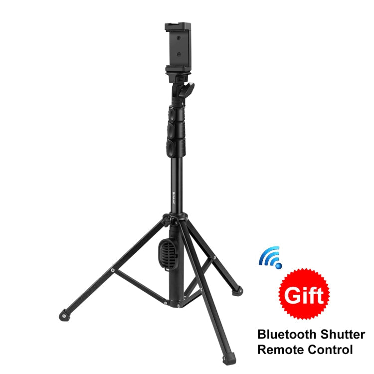 PULUZ Bluetooth Shutter Remote Selfie Stick Tripod Mount Holder for Vlogging Live Broadcast